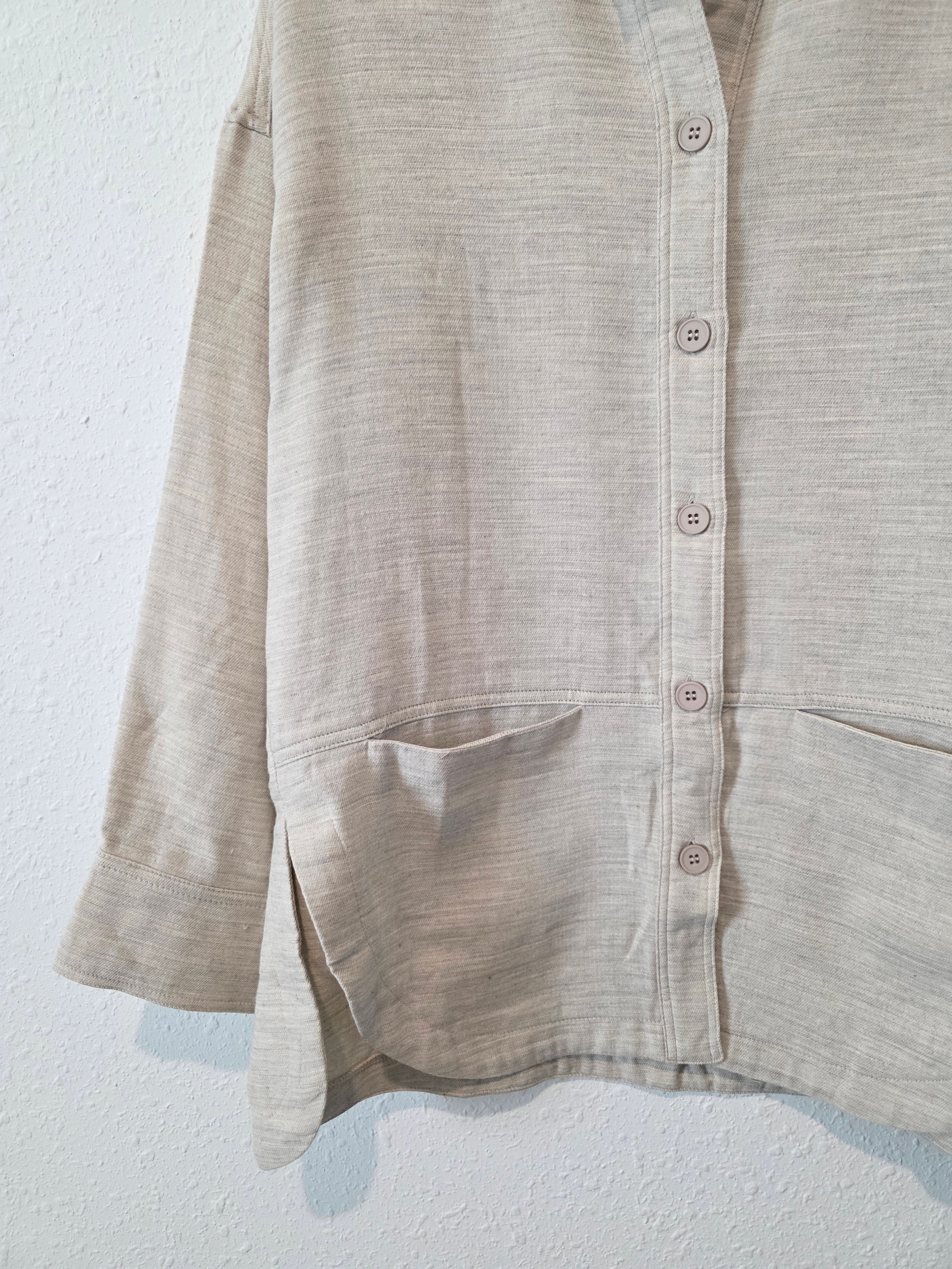 Grade & Gather Oversized Boxy Shirt Jacket (M/L)