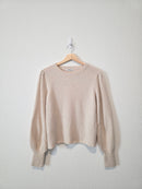 Madewell Puff Sleeve Knit Sweater (M)