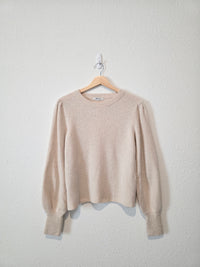 Madewell Puff Sleeve Knit Sweater (M)