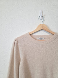 Madewell Puff Sleeve Knit Sweater (M)