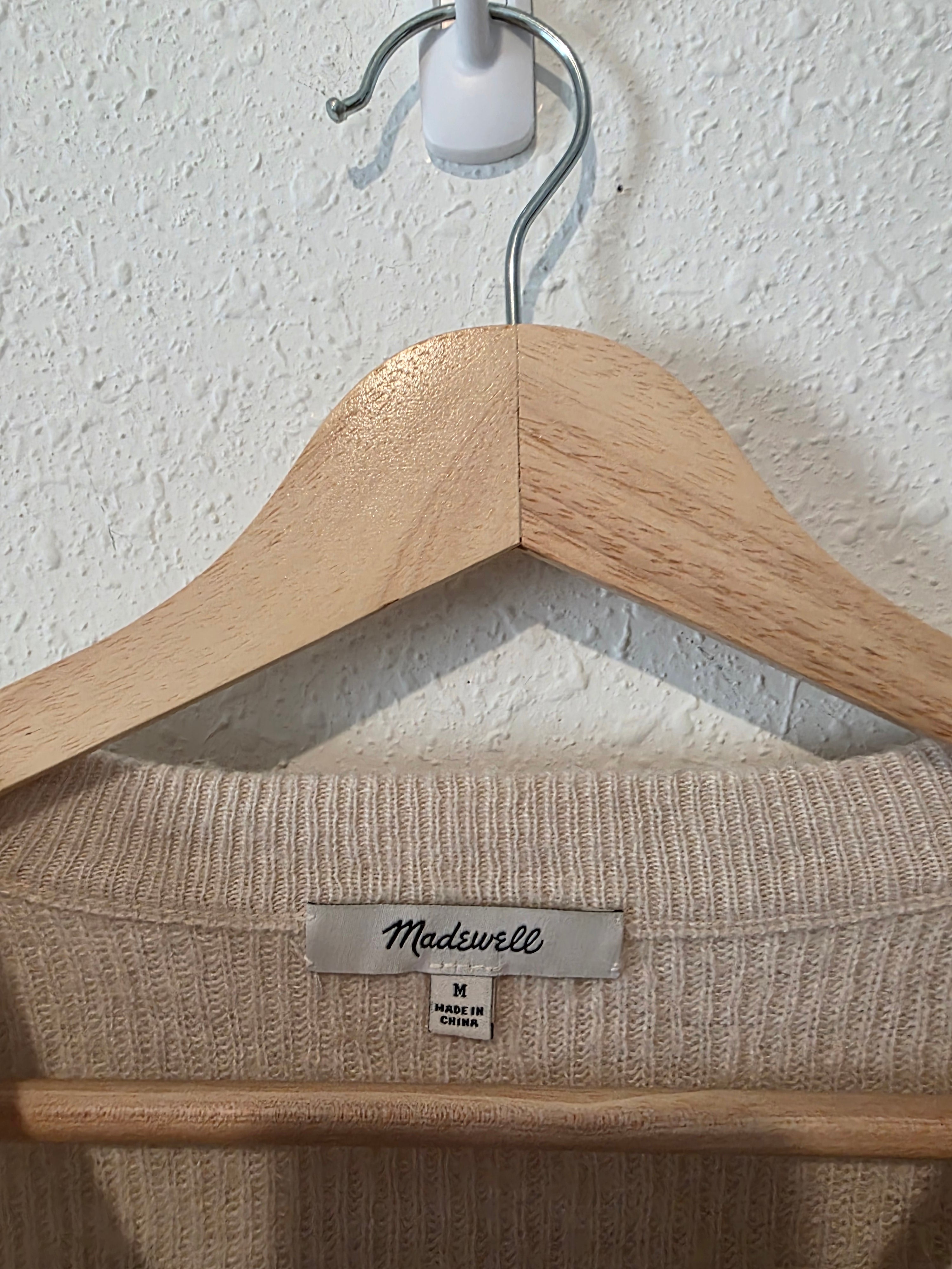 Madewell Puff Sleeve Knit Sweater (M)