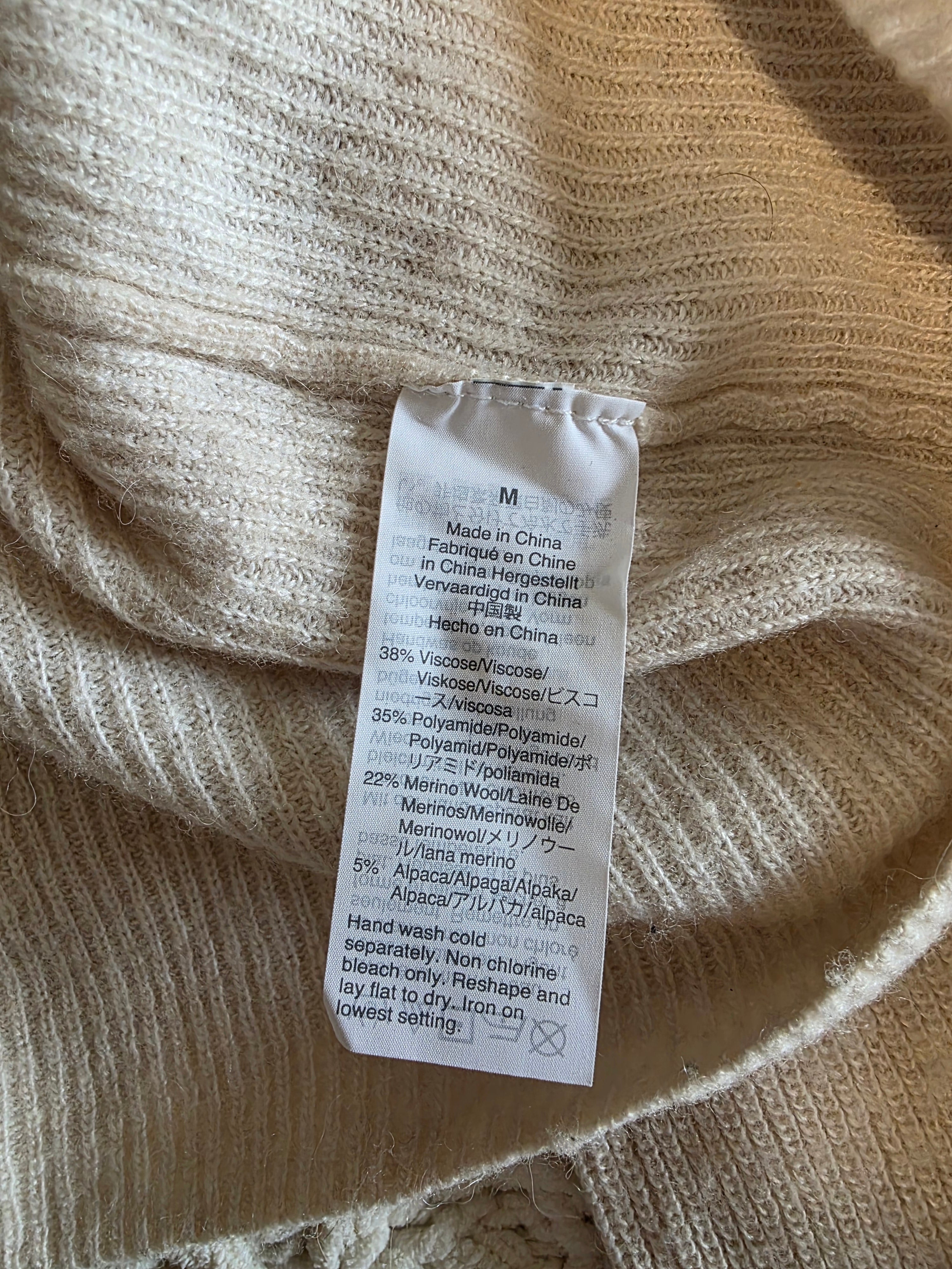 Madewell Puff Sleeve Knit Sweater (M)