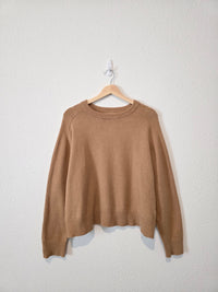 Banana Republic Camel Cotton Blend Sweater (L)