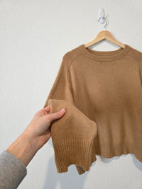 Banana Republic Camel Cotton Blend Sweater (L)