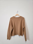 Banana Republic Camel Cotton Blend Sweater (L)