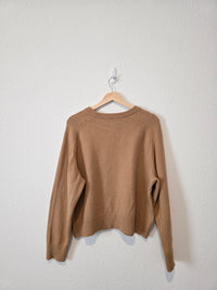 Banana Republic Camel Cotton Blend Sweater (L)