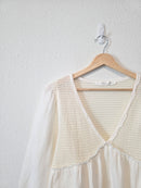 Altar'd State Gauze Puff Sleeve Top (S)