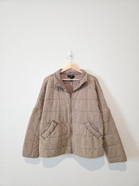Quilted Cotton Zip Up Jacket (L)