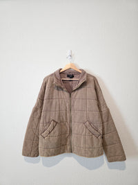 Quilted Cotton Zip Up Jacket (L)