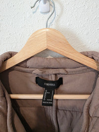 Quilted Cotton Zip Up Jacket (L)