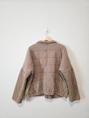 Quilted Cotton Zip Up Jacket (L)