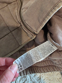 Quilted Cotton Zip Up Jacket (L)