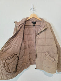Quilted Cotton Zip Up Jacket (L)