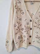 Vintage Floral Embroidered Sweater (S)
