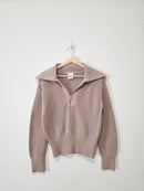 Varley Open Knit Quarter Zip (S)