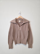Varley Open Knit Quarter Zip (S)