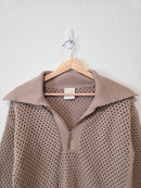 Varley Open Knit Quarter Zip (S)