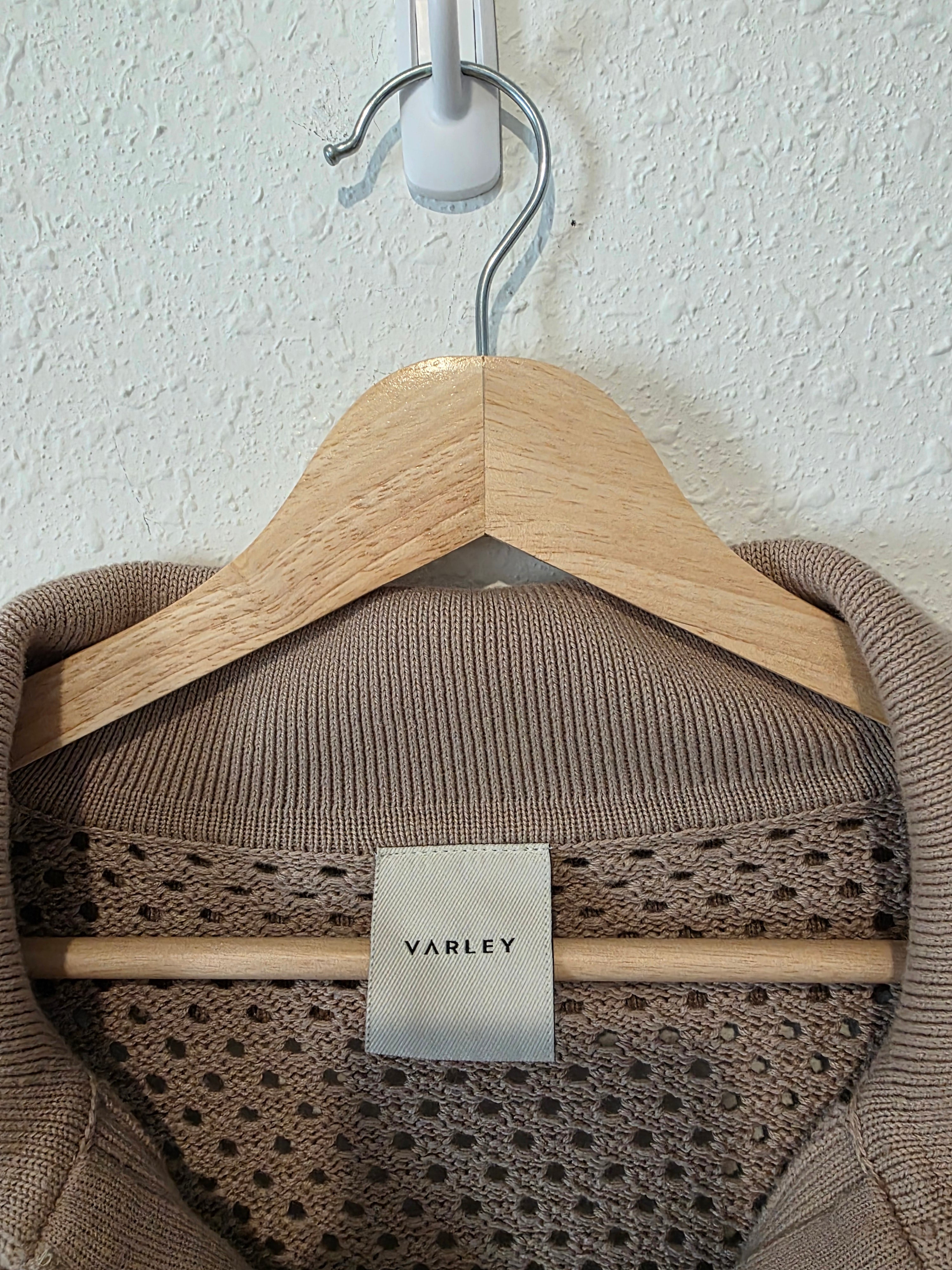 Varley Open Knit Quarter Zip (S)