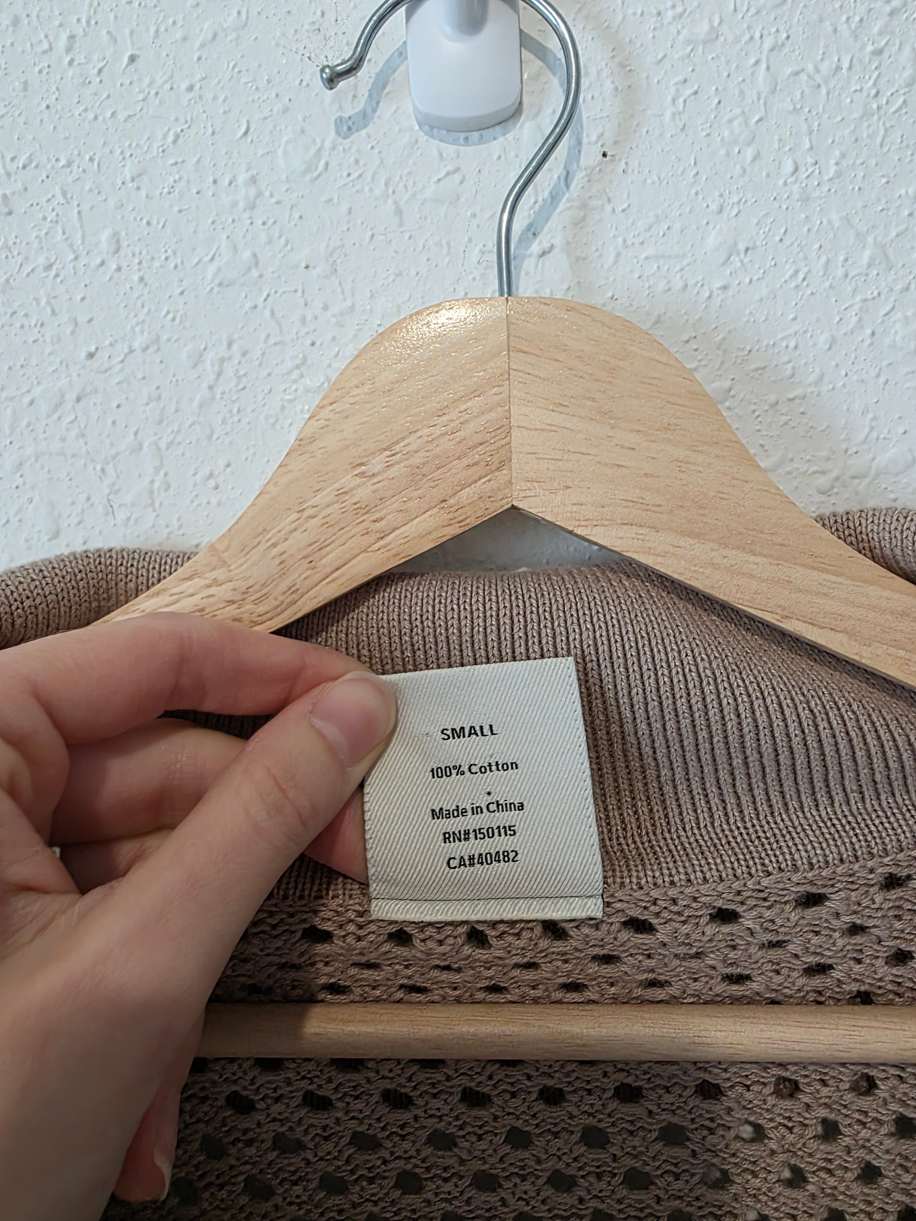 Varley Open Knit Quarter Zip (S)