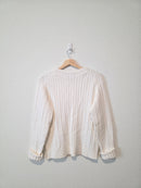 Vintage Cable Knit Crewneck Sweater (L)