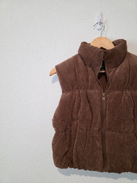 Brown Corduroy Vest (M)
