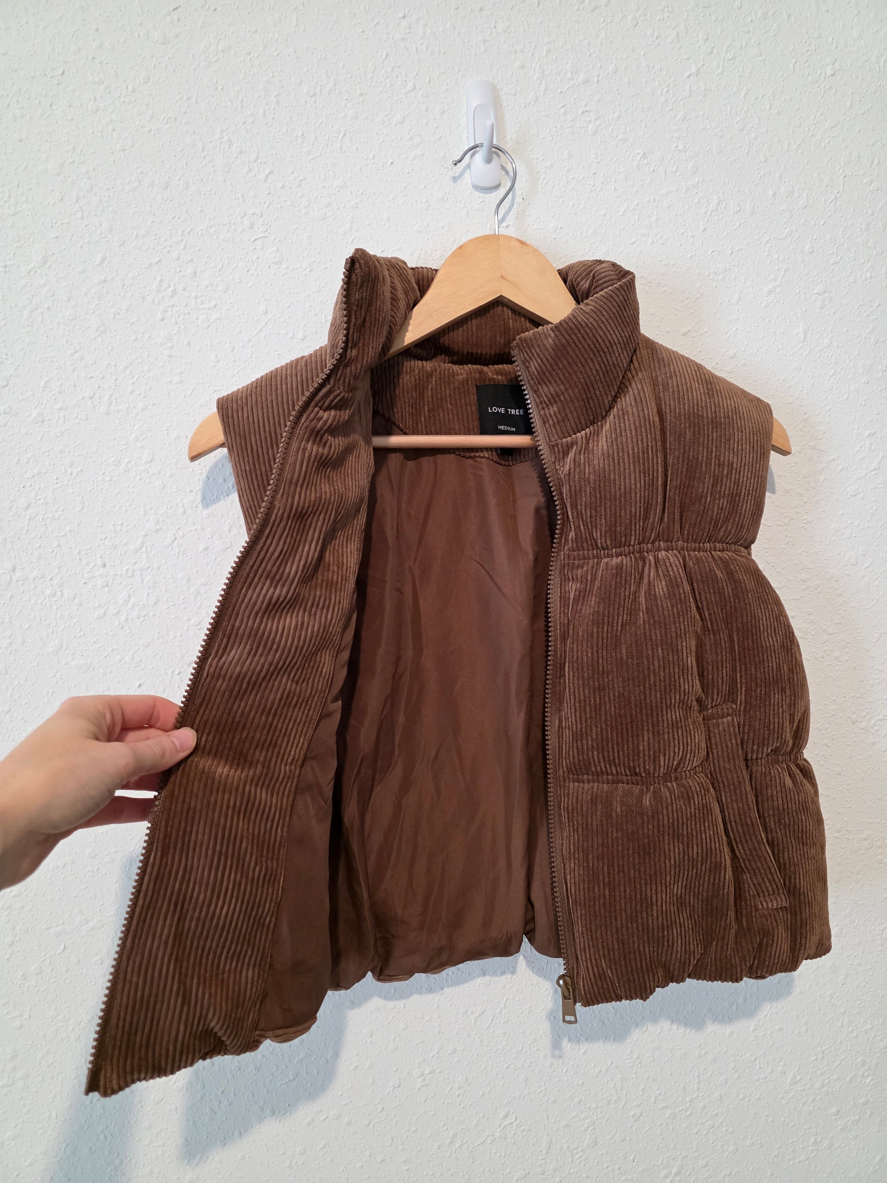 Brown Corduroy Vest (M)
