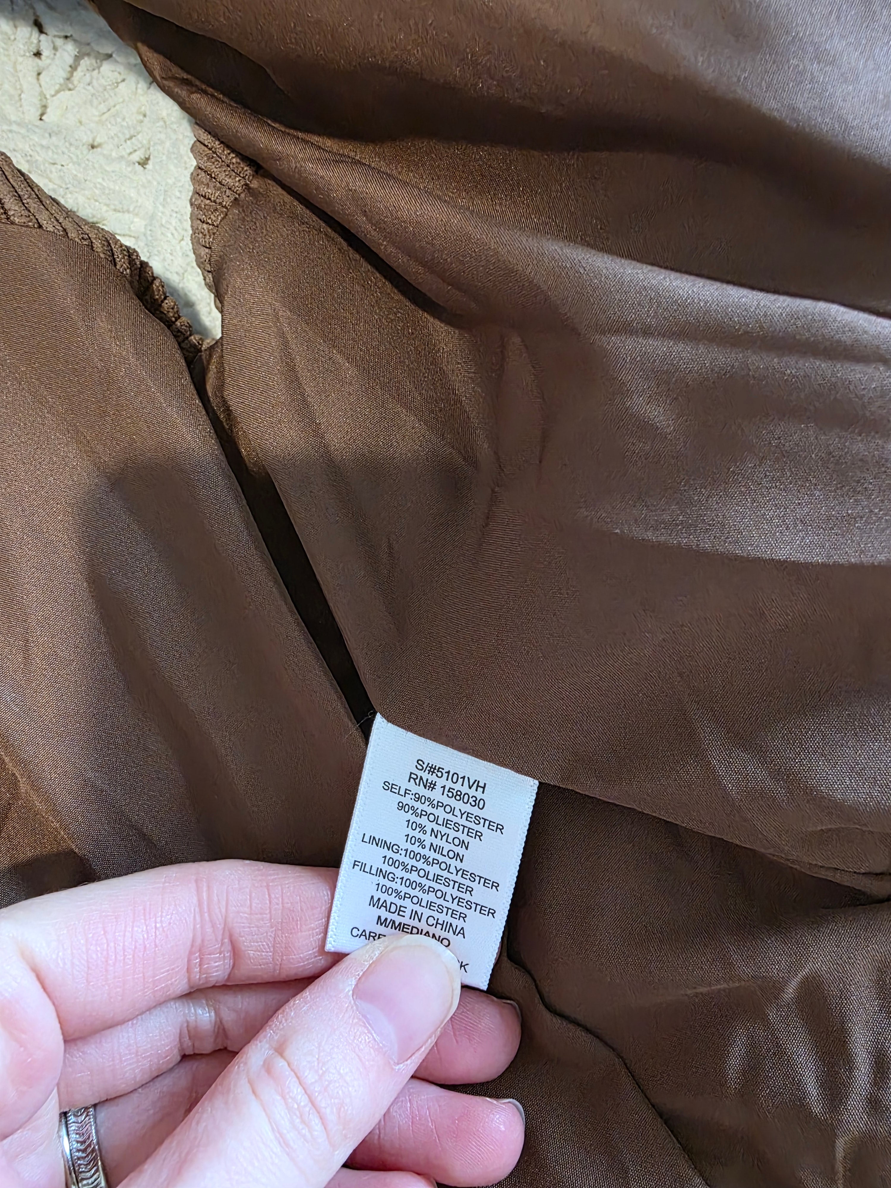 Brown Corduroy Vest (M)