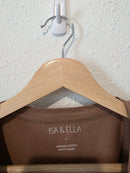Brown Crop Crewneck Tee (L)