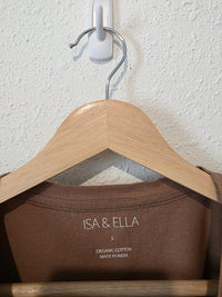 Brown Crop Crewneck Tee (L)