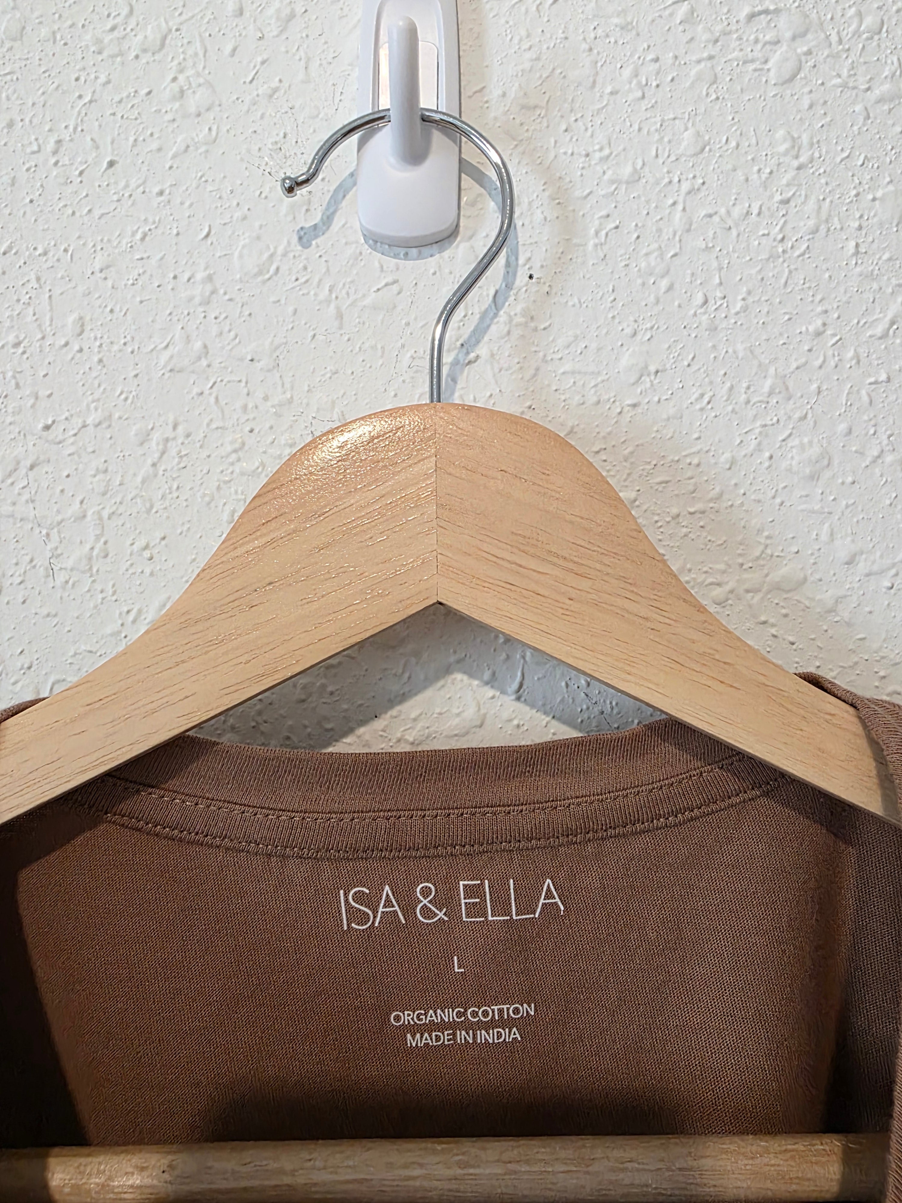 Brown Crop Crewneck Tee (L)