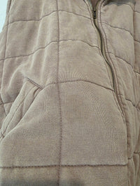Quilted Cotton Zip Up Jacket (L)