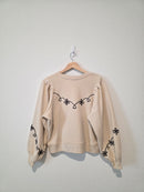 Rails Floral Puff Sleeve Sweatshirt (M)