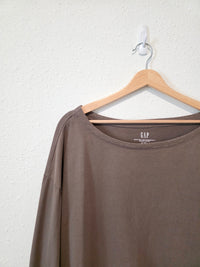 Gap Taupe Organic Cotton Tee (XL)