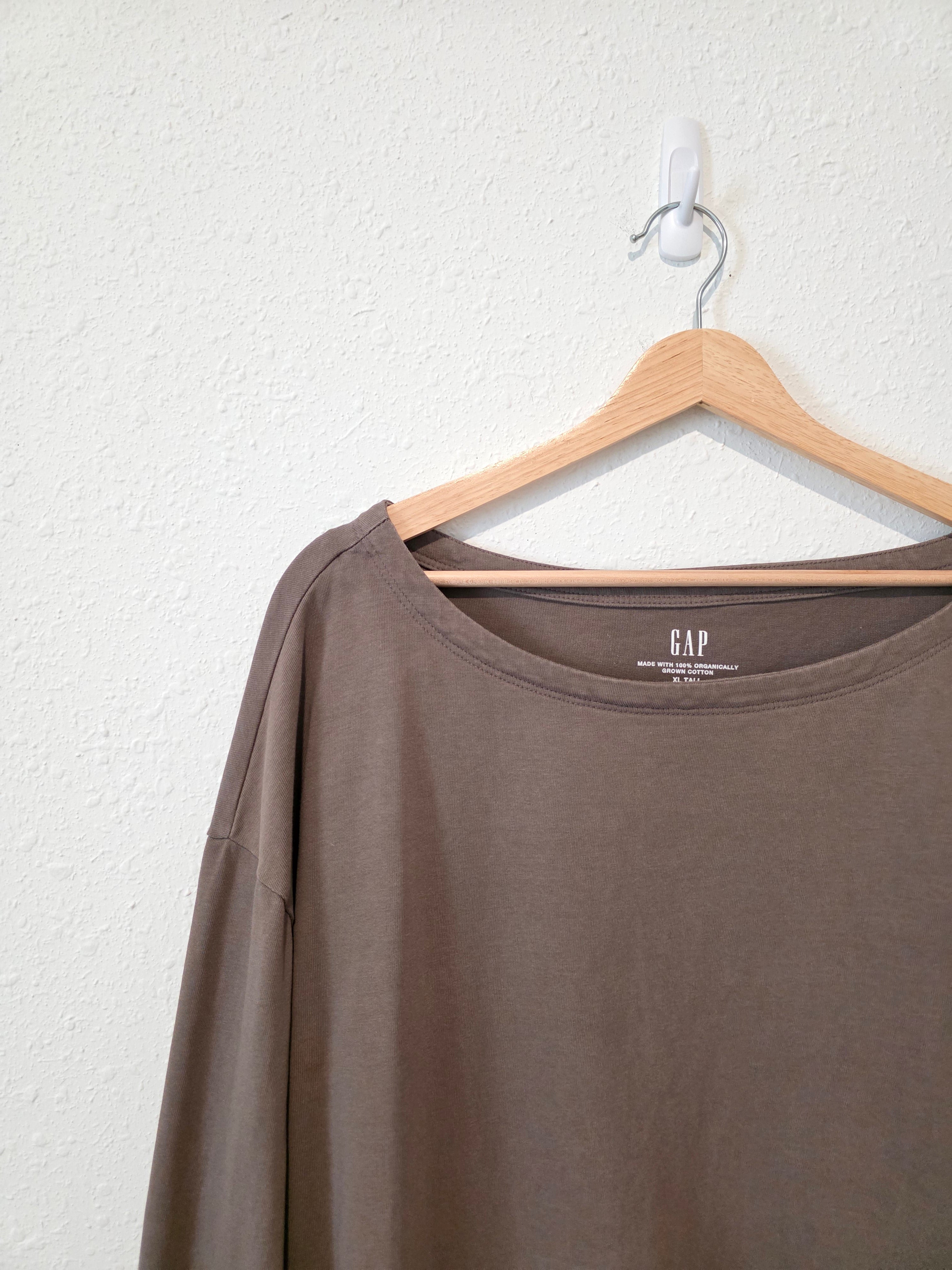 Gap Taupe Organic Cotton Tee (XL)