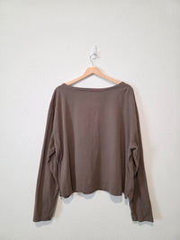 Gap Taupe Organic Cotton Tee (XL)