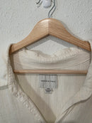 Linen Blend Oversized Button Up (S)
