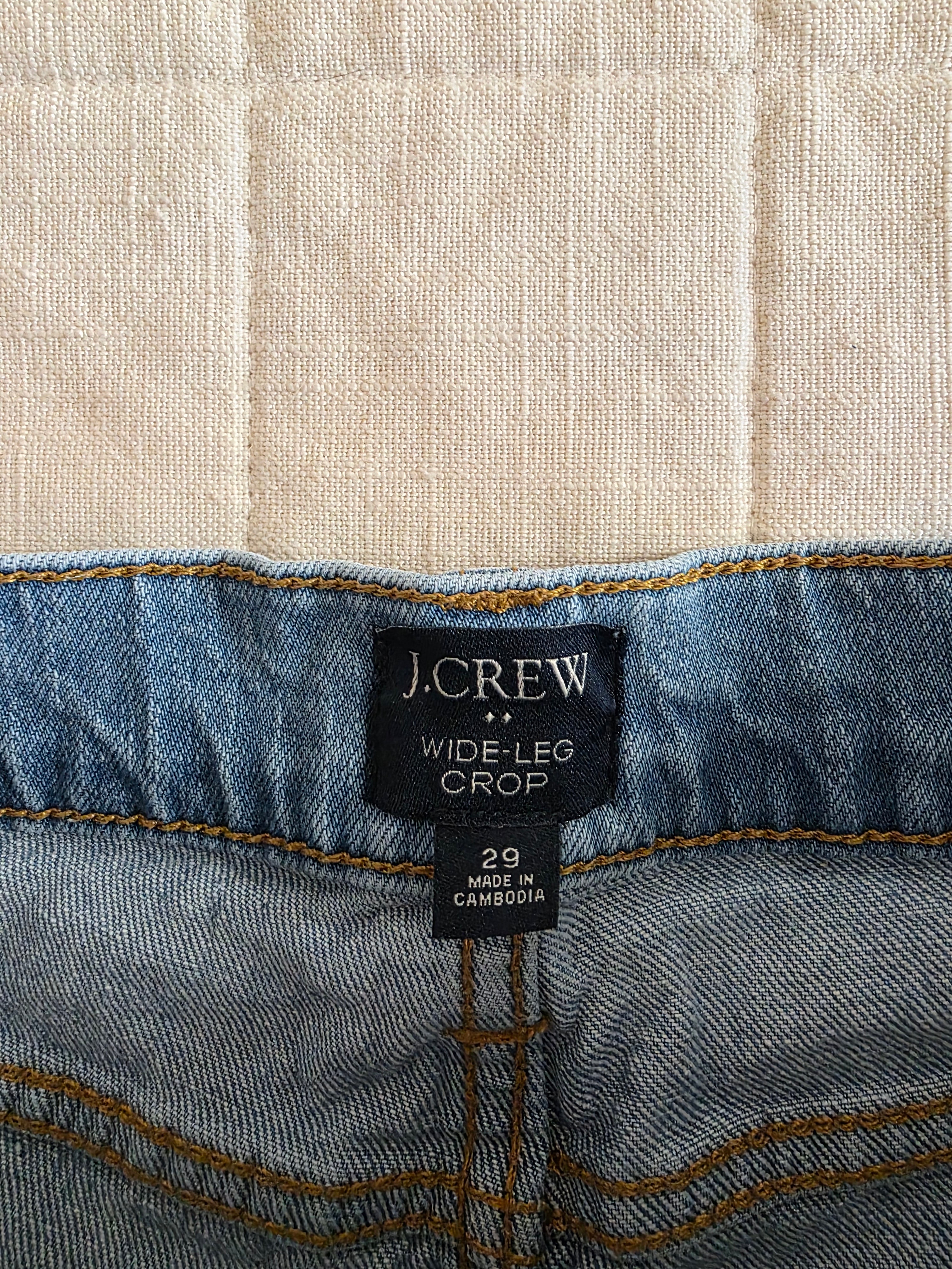 J.Crew Wide Leg Crop Jeans (29)