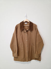 Brown Corduroy Collar Barn Jacket (XL)