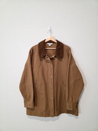 Brown Corduroy Collar Barn Jacket (XL)