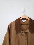 Brown Corduroy Collar Barn Jacket (XL)