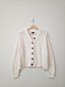 Quince Organic Cotton Boxy Cardigan (M)