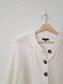 Quince Organic Cotton Boxy Cardigan (M)