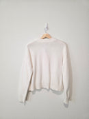 Quince Organic Cotton Boxy Cardigan (M)