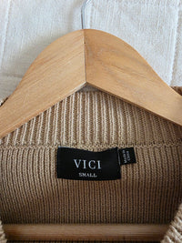 Vici Oversized Ribbed Sweater (S)