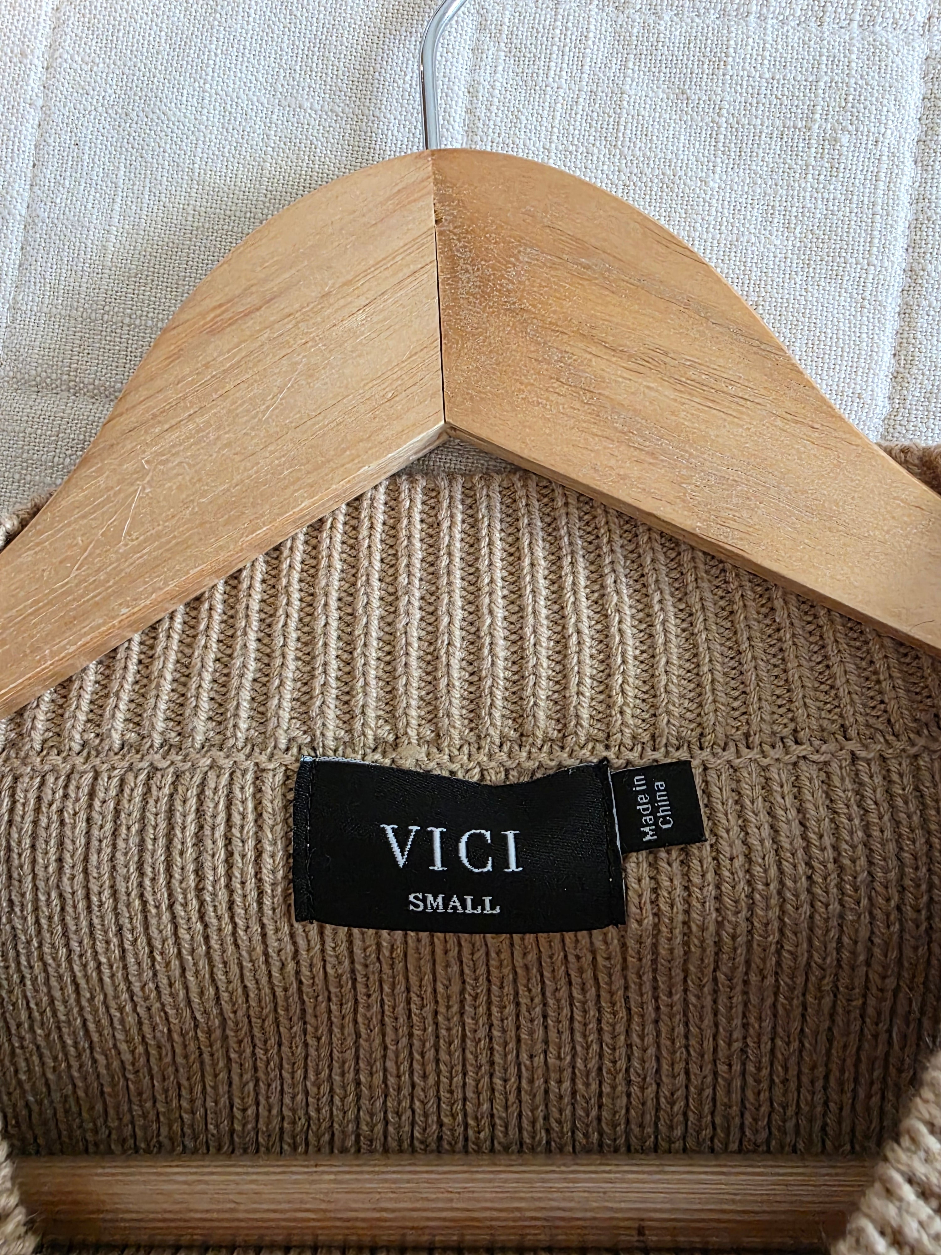 Vici Oversized Ribbed Sweater (S)