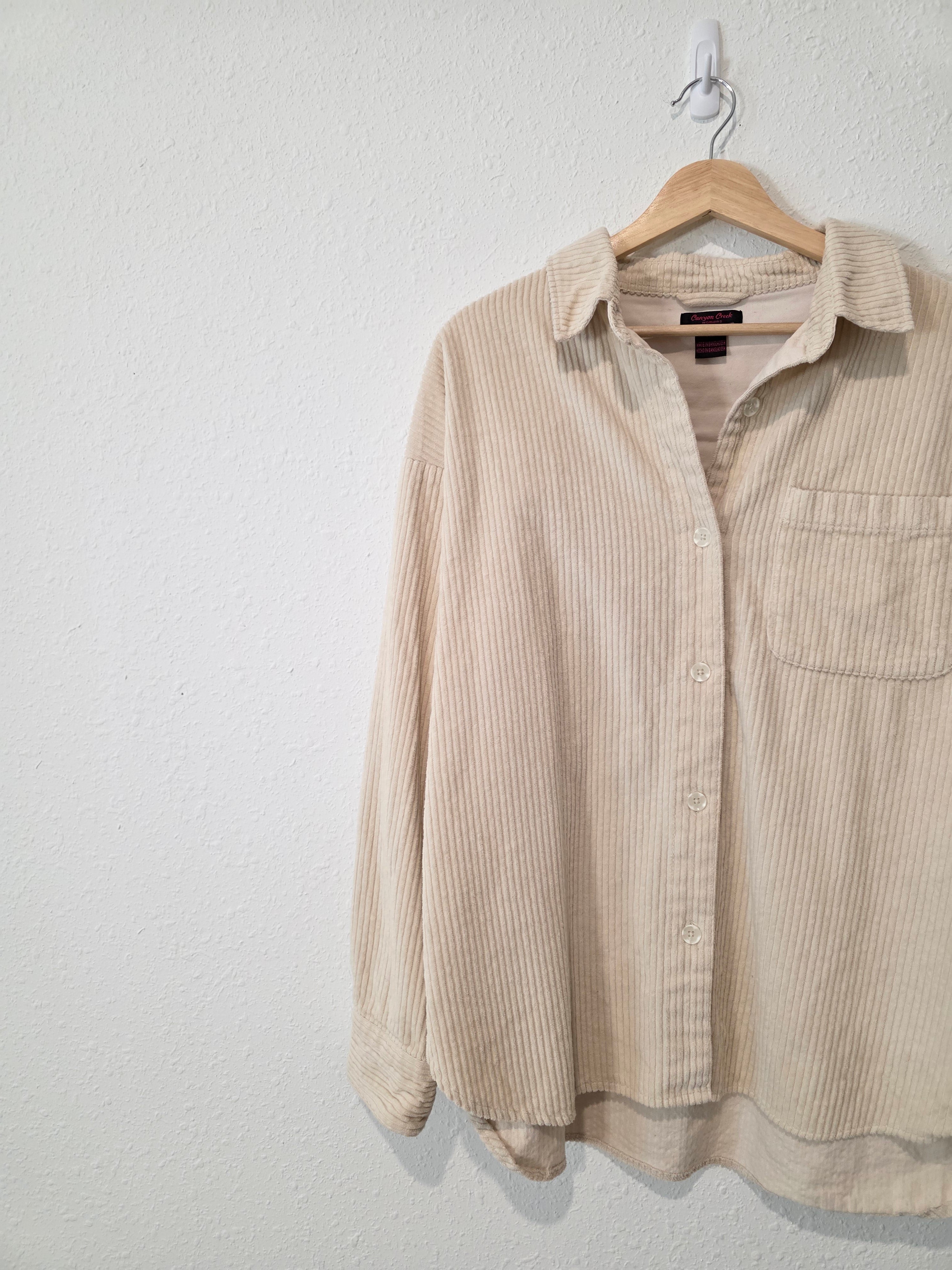 Corduroy Cotton Button Up (XL)