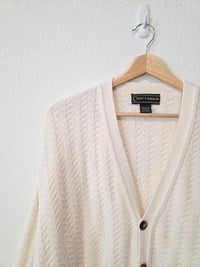 Vintage Chunky Cotton Cardigan (L)