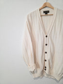 Vintage Chunky Cotton Cardigan (L)