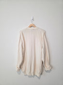 Vintage Chunky Cotton Cardigan (L)