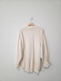 Vintage Chunky Cotton Cardigan (L)